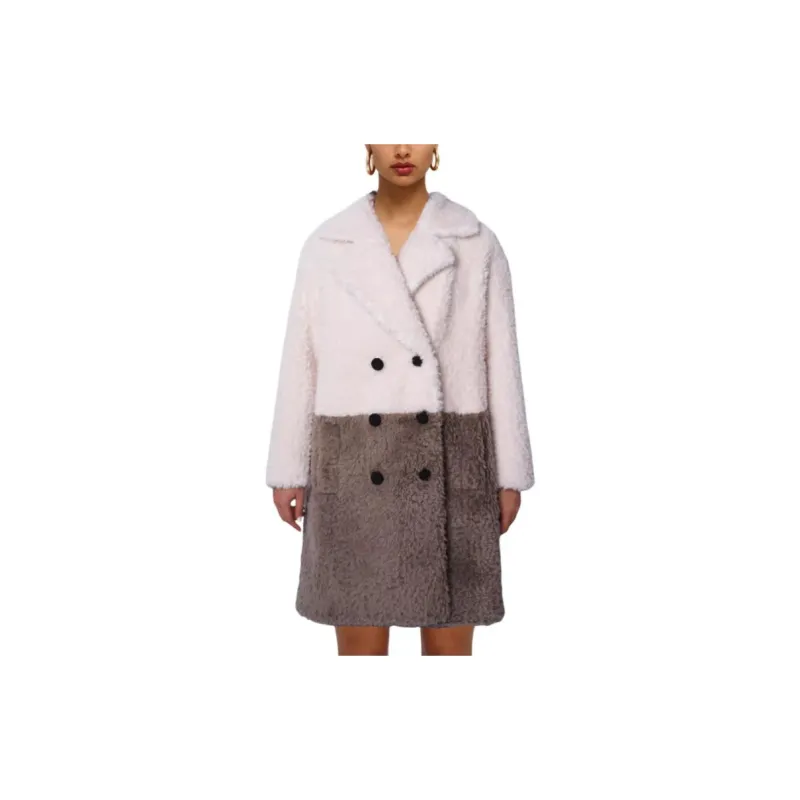Self portrait Coats Women's White & Gray-2
