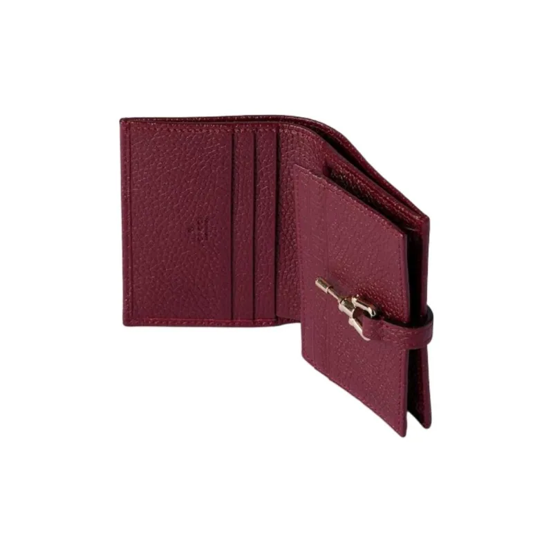 GUCCI Jackie 1961 Leather Wallet Women's Red-5