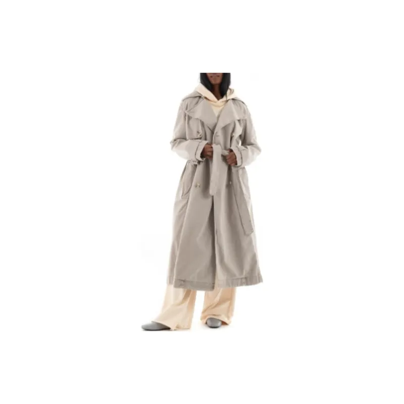 HUGO BOSS Trench Coat Women's Light Gray-2