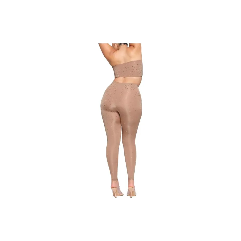 Skims X Swarovski Jelly Sheer High Waisted Legging Sienna-7