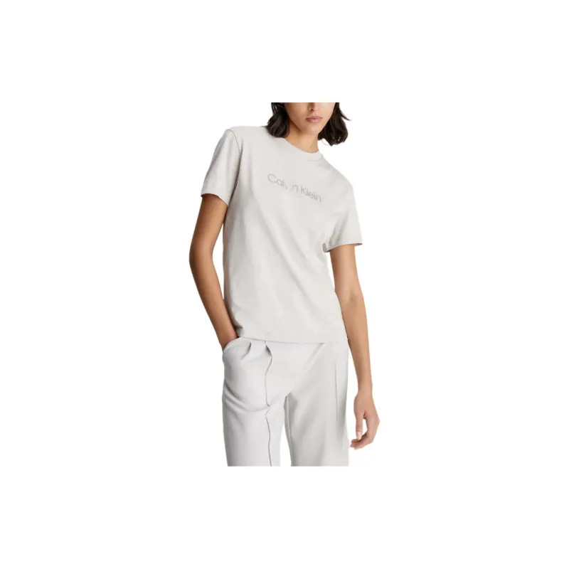 CALVIN KLEIN T-Shirt Women's Castle Gray Europe Version-2