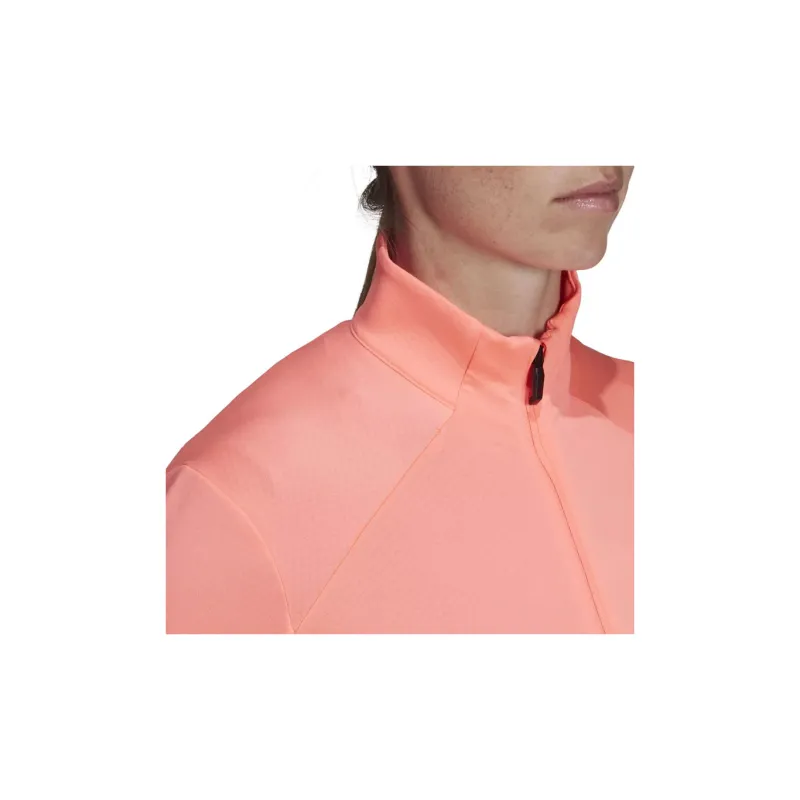 Adidas W MT FULL Z FLE Sweatshirt Women's Orange Red-3