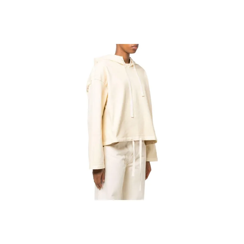 JIL SANDER Logo patch Knitted Hoodie-3