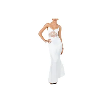 PRINCESS POLLY ROSELLE MAXI DRESS Slip Dress Women's White/White