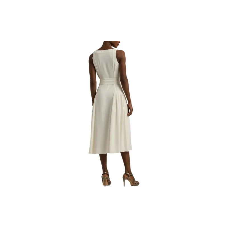 Polo Ralph Lauren SS24 Sleeveless Dress Women's White-2