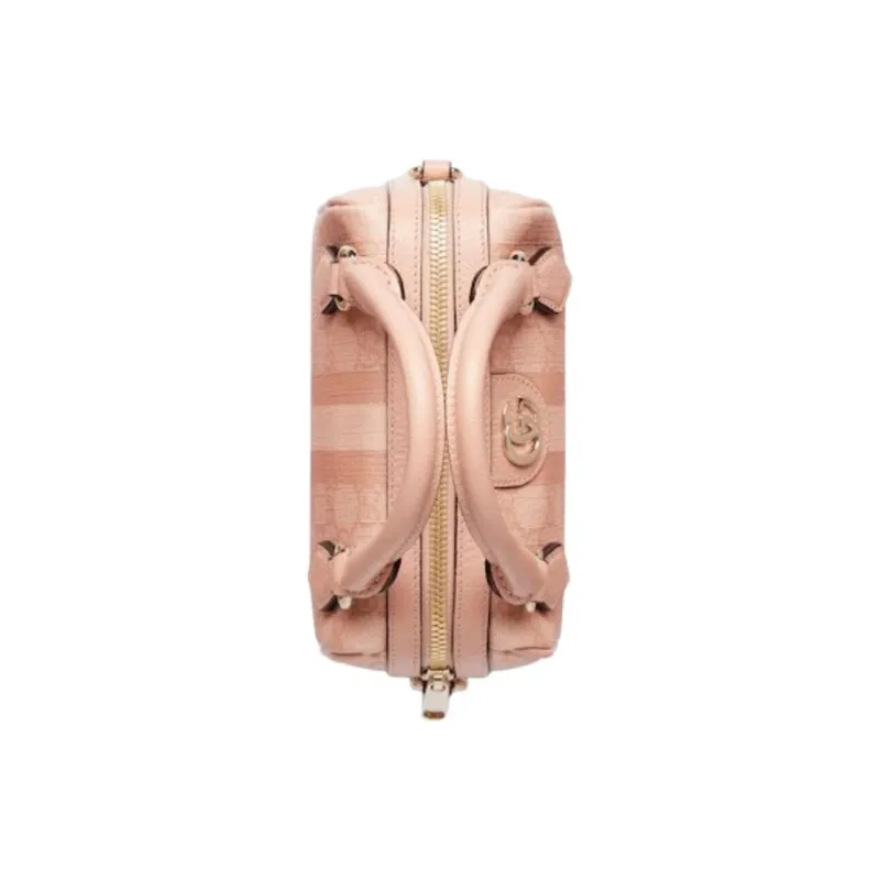 GUCCI Canvas Bag, Shoulder Bag, Crossbody Bag, Handbag Extra Mini Unisex Gray Pink-5