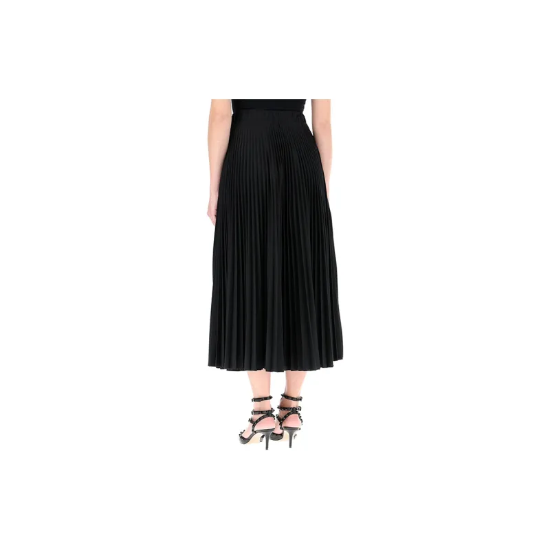 Valentino Casual Long Skirts Women's Black-3