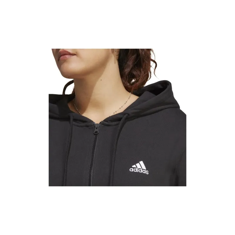 Adidas Free Shipping With AdiClub Essentials Linear Full-Zip French Terry Hoodie Plus Size-4