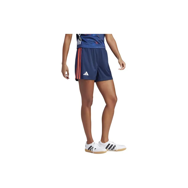 Adidas FRANCE HANDBALL SHORTS Casual Shorts Women's Marine Blue-3