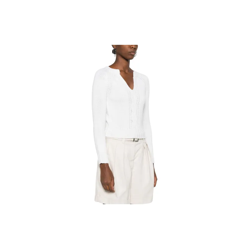 MaxMara V Neck Long Sleeved Jumper-3