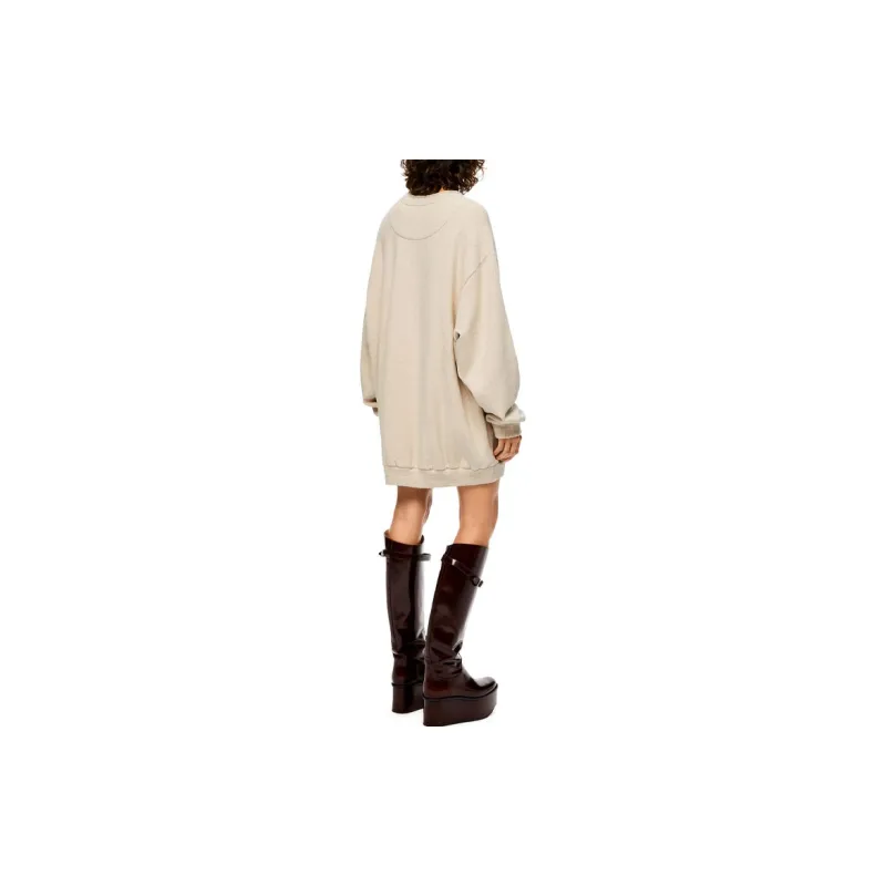 LOEWE Long Sleeved Dresses Women's Beige-2
