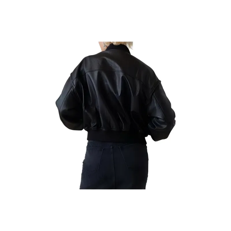 Halfboy Leather Bomber Jacket-3