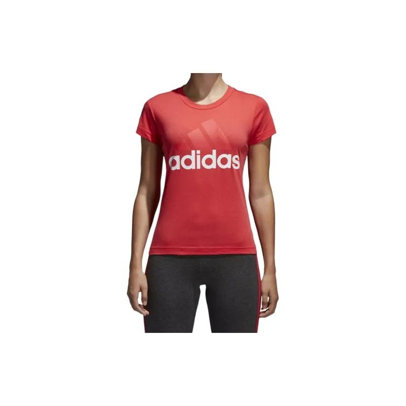 Adidas T Shirts Women's Natural Coral Pink-1