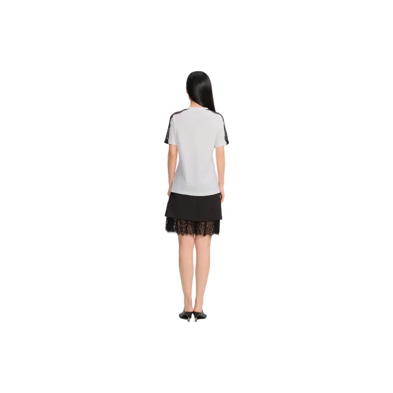 Blood Glitter Raglan Sleeve T-Shirt Women's White-2