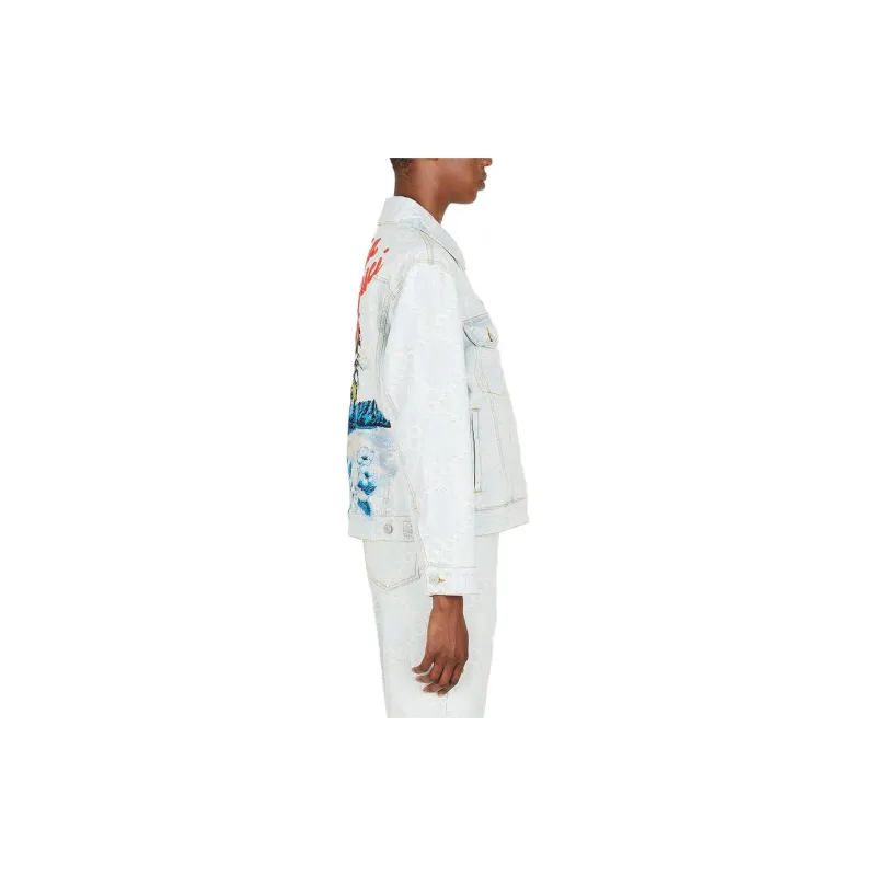 GUCCI SS23 Denim Jacket Women's Light Blue-3