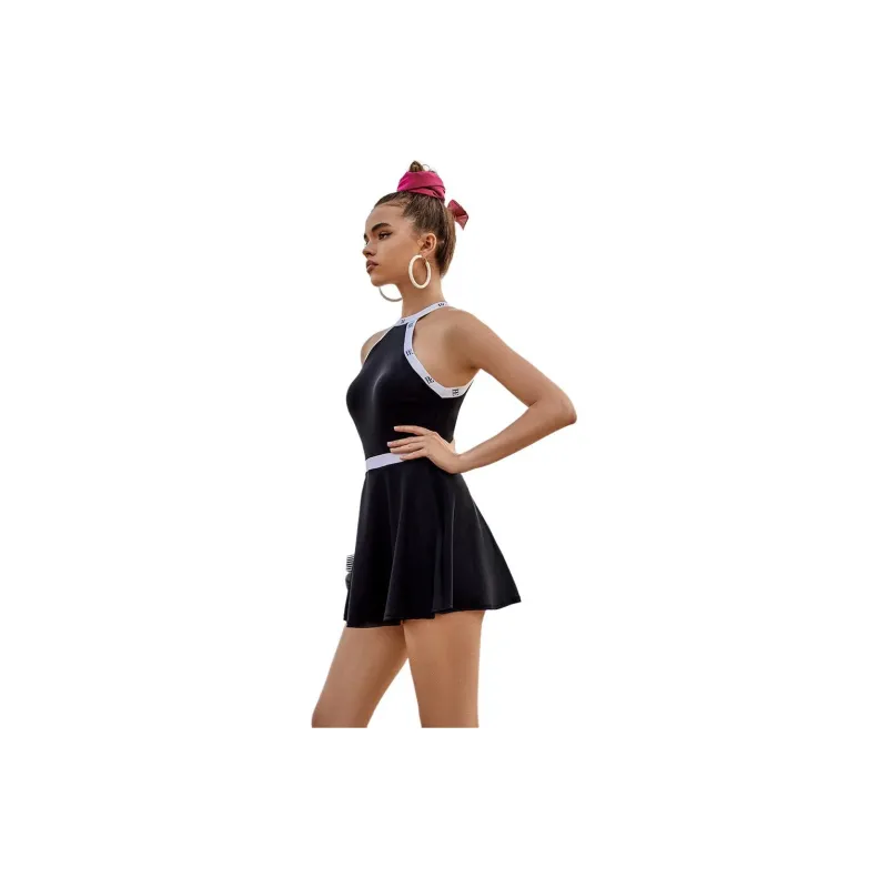 BALNEAIRE Little Black Dress One piece Swimsuit Women's Phantom Black-1
