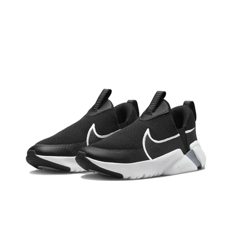 Nike Flex Plus 2 Abrasion Resistant Breathable Low Top Kids' Running Shoes Black Unisex-7