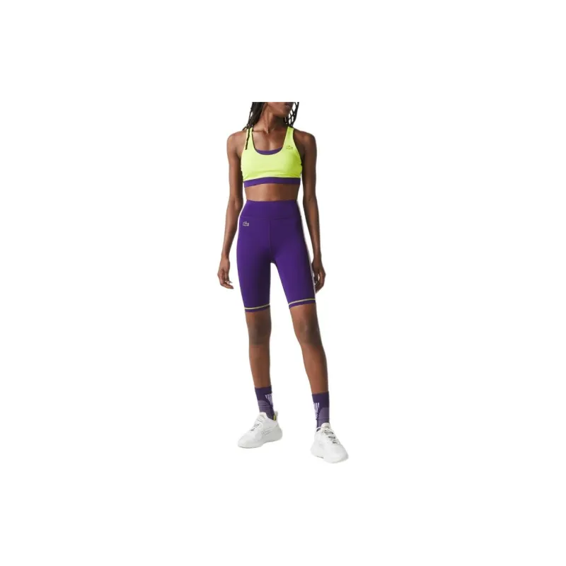 LACOSTE Casual Shorts Women's Purple-2