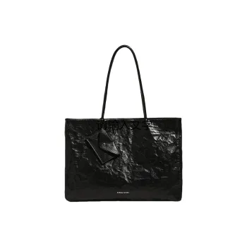 DALO Pu Shoulder Bag Handbag Women's Black/Milk White