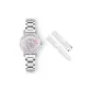 3A331 Frosted Pink Shell-Steel Band (Includes Ice Transparent White Belt+BV Green Large Box)