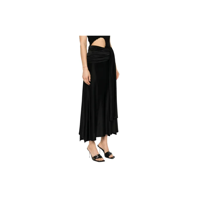 Paco Rabanne Gathered Detailed Midi Skirt-3