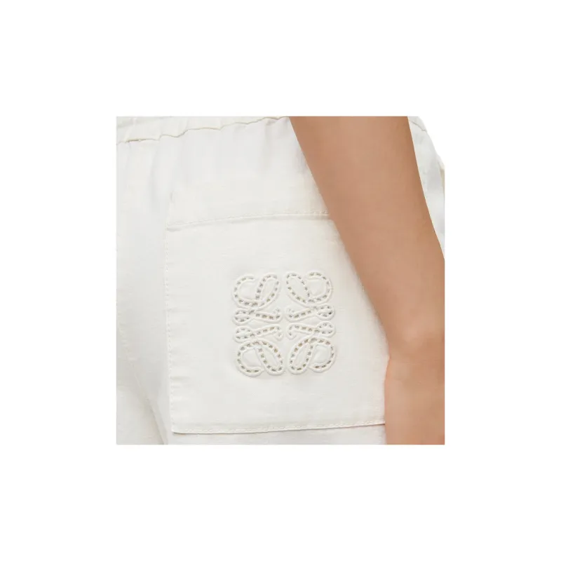 LOEWE Wide leg Cropped Trousers-4