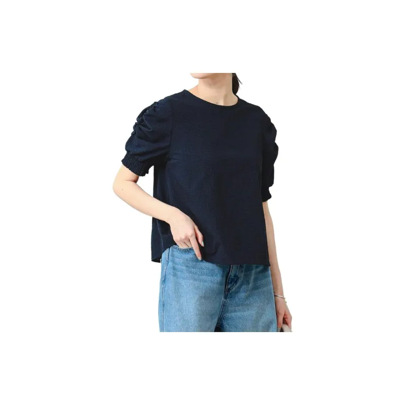 Beams Shirt Women's Marine Blue-7
