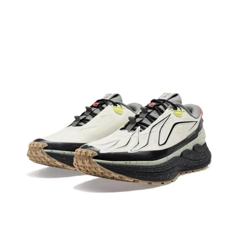 XTEP Wind And Fire Generation 28 Cushioned Slip-Resistant Low-Top Running Shoes Men's Gray Black Green-3