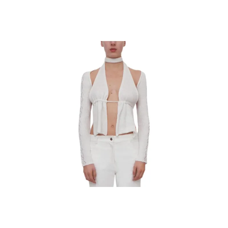 Gimaguas Crop Tops Women's White-1