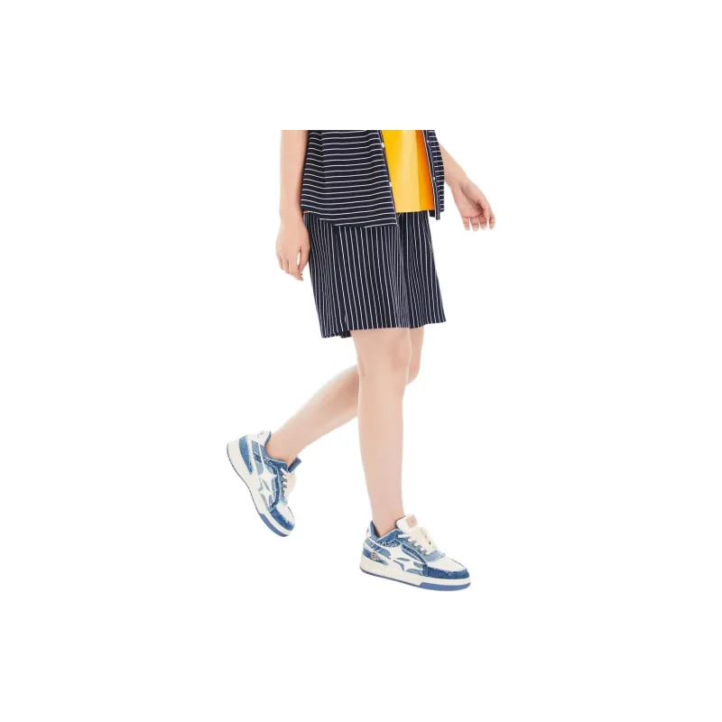 XII BASKET Casual Shorts Women's Navy Blue-2