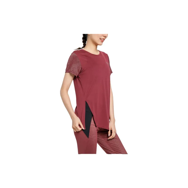 PUMA T-Shirts Women's Burgundy-2