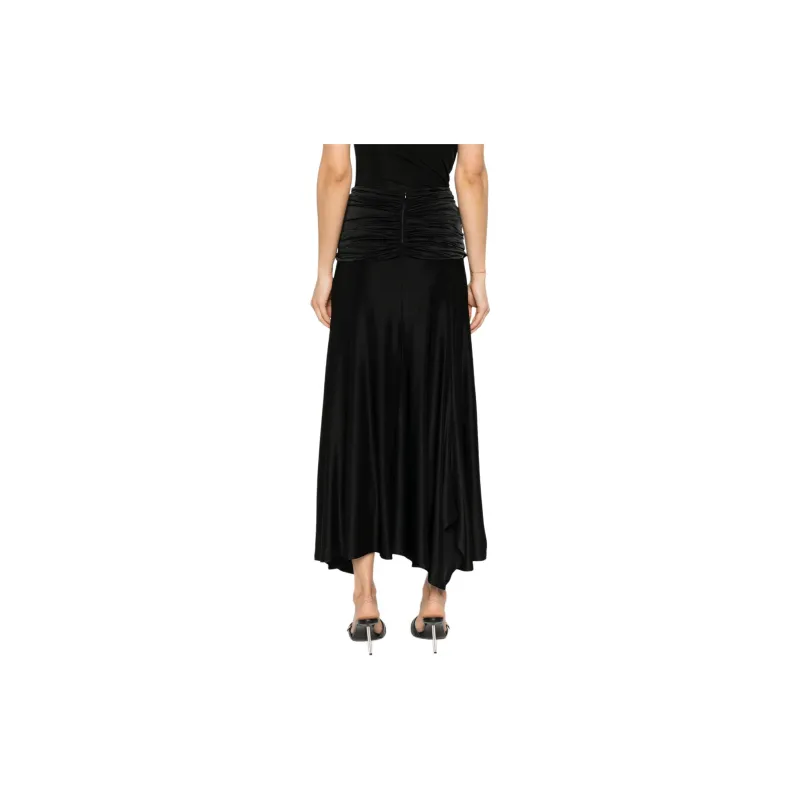Paco Rabanne Gathered Detailed Midi Skirt-2