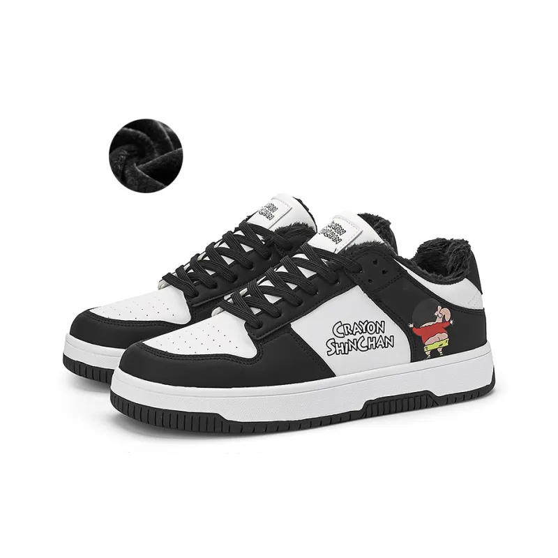 Crayon Shinchan Abrasion Resistant Slip Resistant Low Top Skateboard Shoes-8