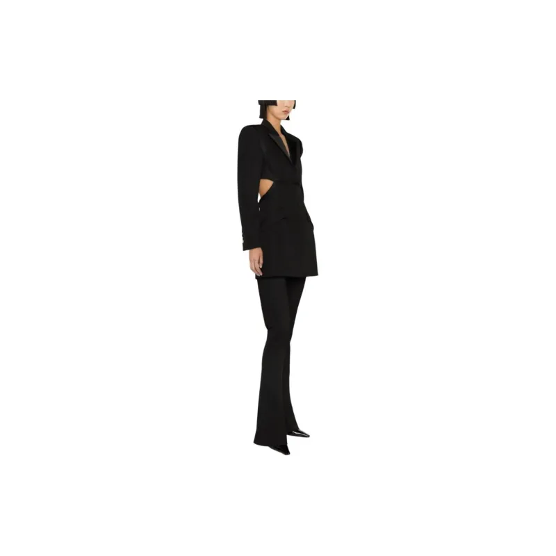 VERSACE Single Breasted Cut Out Blazer Dress-3