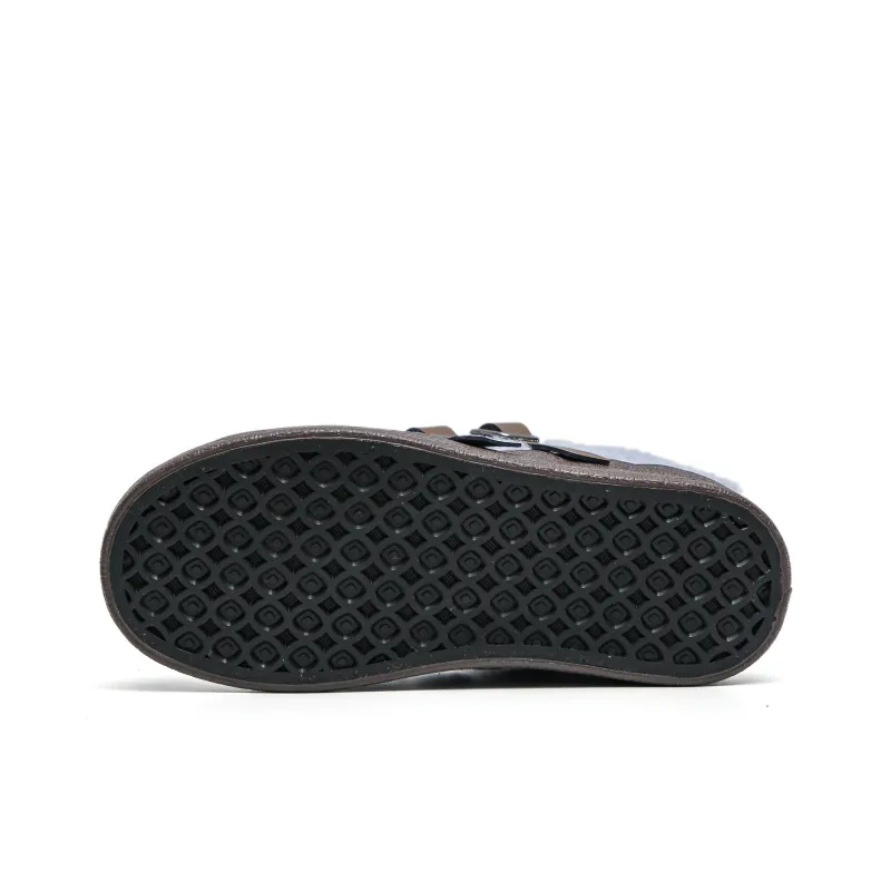 TUOPIN Anti-Slip Wear-Resistant Low-Top Skateboard Shoes Women's Blue Brown-7