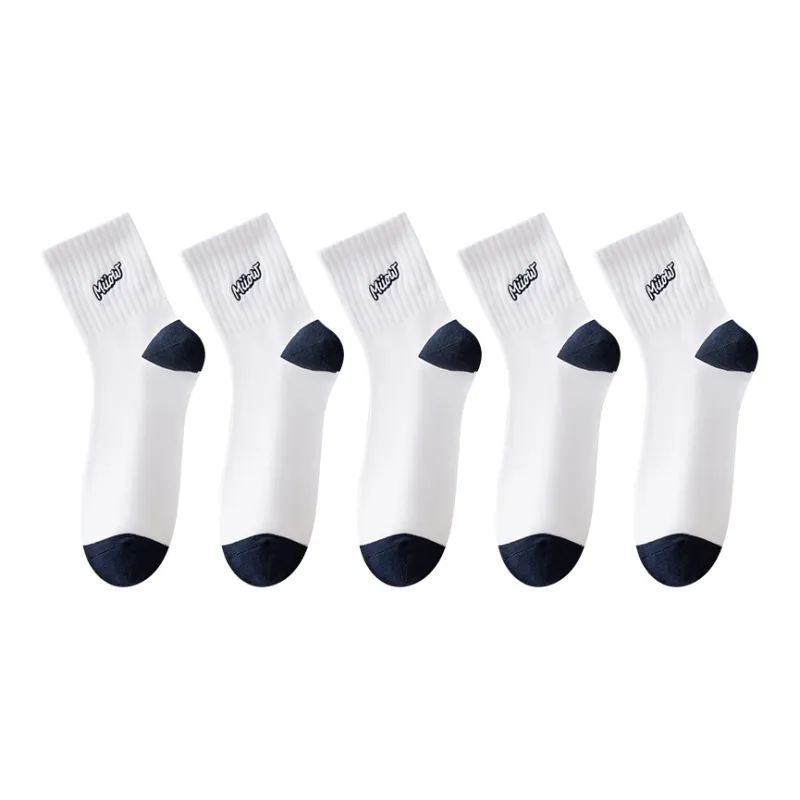 MIIOW Mid Calf Socks Men's 5 Pack-0