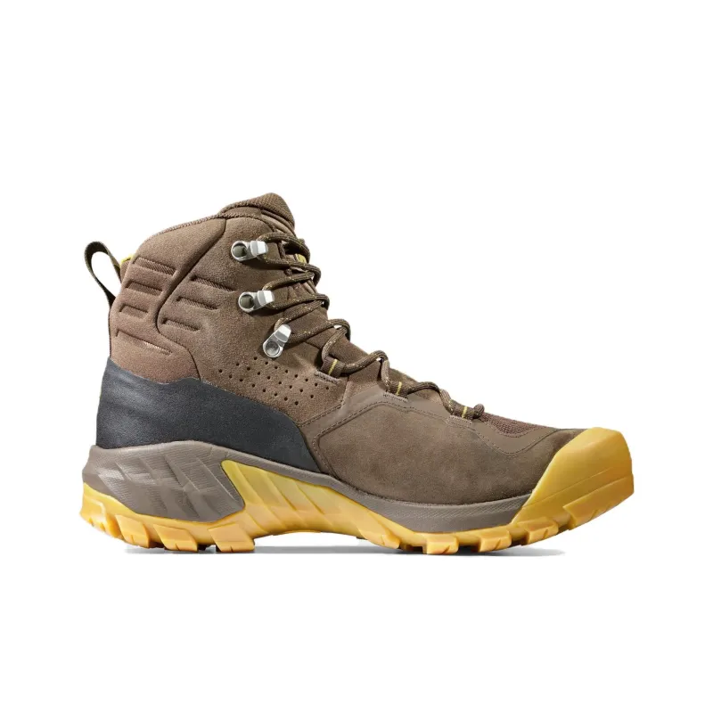 MAMMUT Sapuen Anti Slip Wear Resistant High Top Hiking Shoes Men's Brown-1