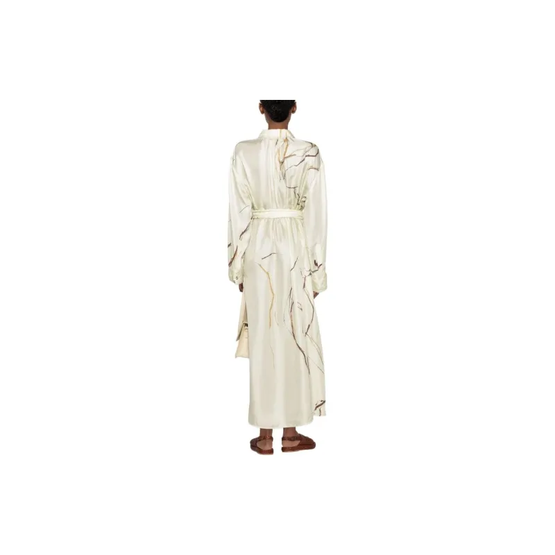 NANUSHKA Abstract print Silk Shirt Dress-2