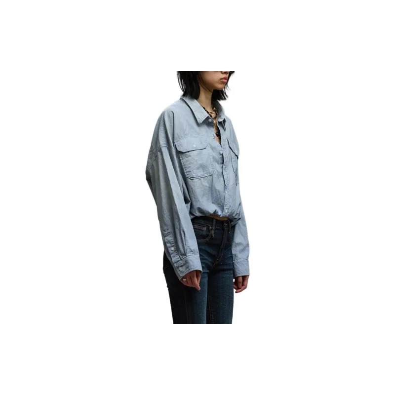 R13 SS24 Shirt Women's Vintage Blue-4