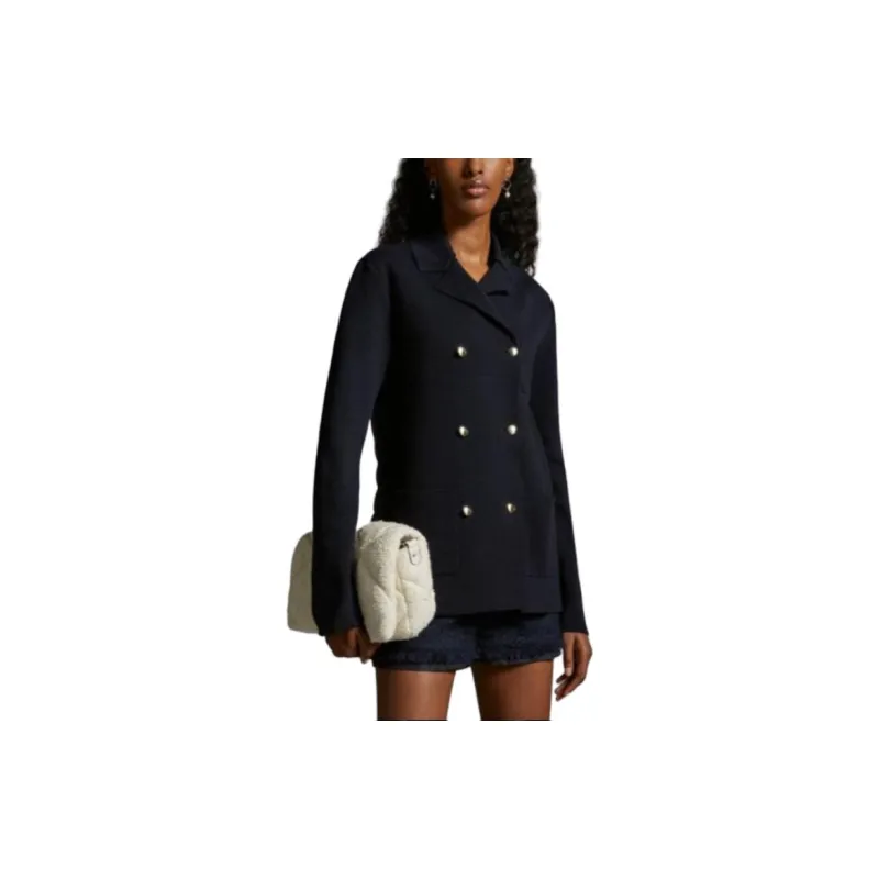 Moncler Jackets Coats Women's Marine Blue-2