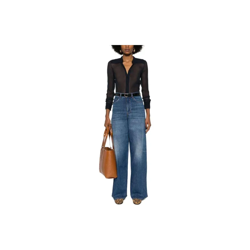 Chloé Sheer Button Up Blouse-1
