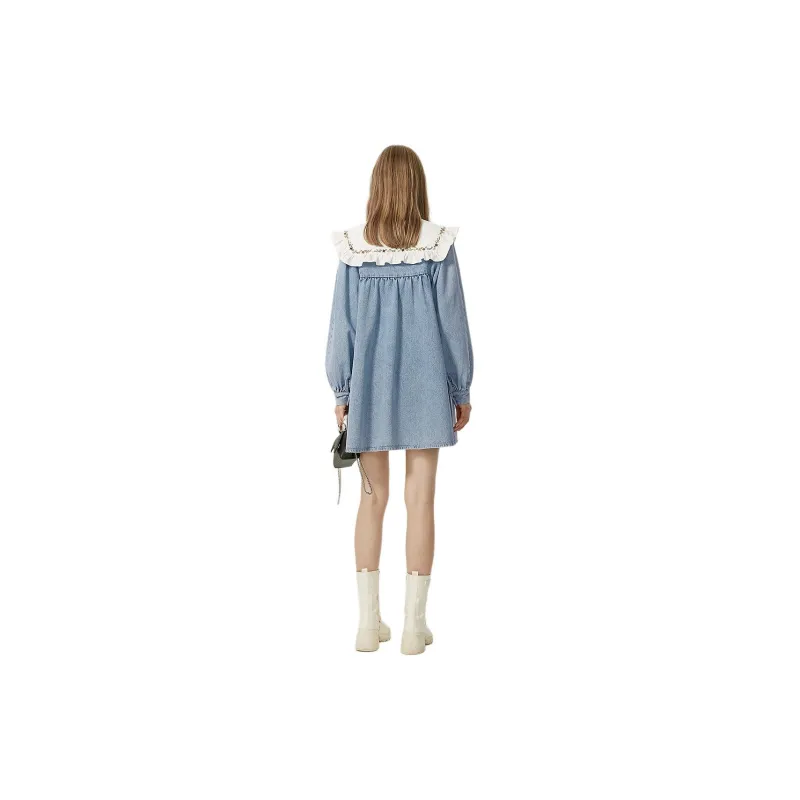 AIVEI Long-Sleeved Dresses Women's Glacier Blue/3200-0