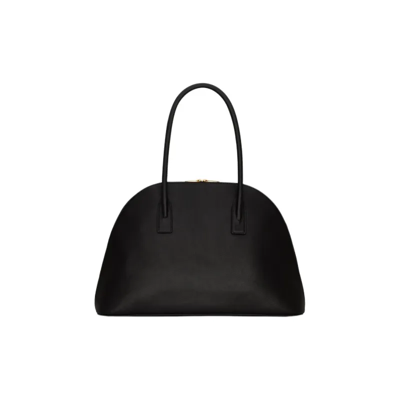 SAINT LAURENT Grain Calfskin Handbag Women's Black-3
