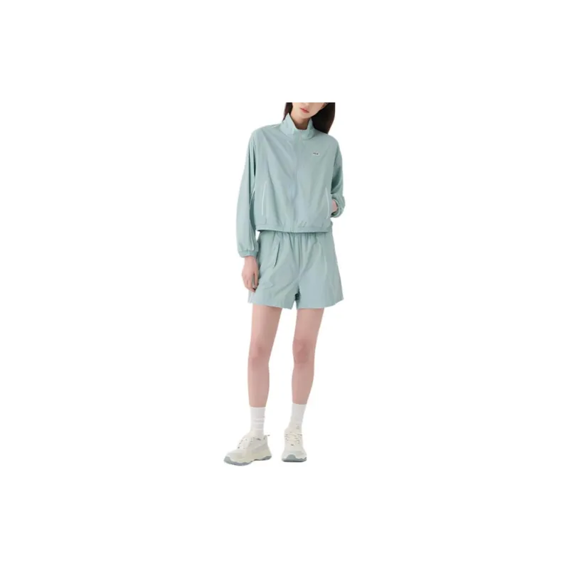 FILA Essential Casual Shorts Women's Dark Color Mint-2