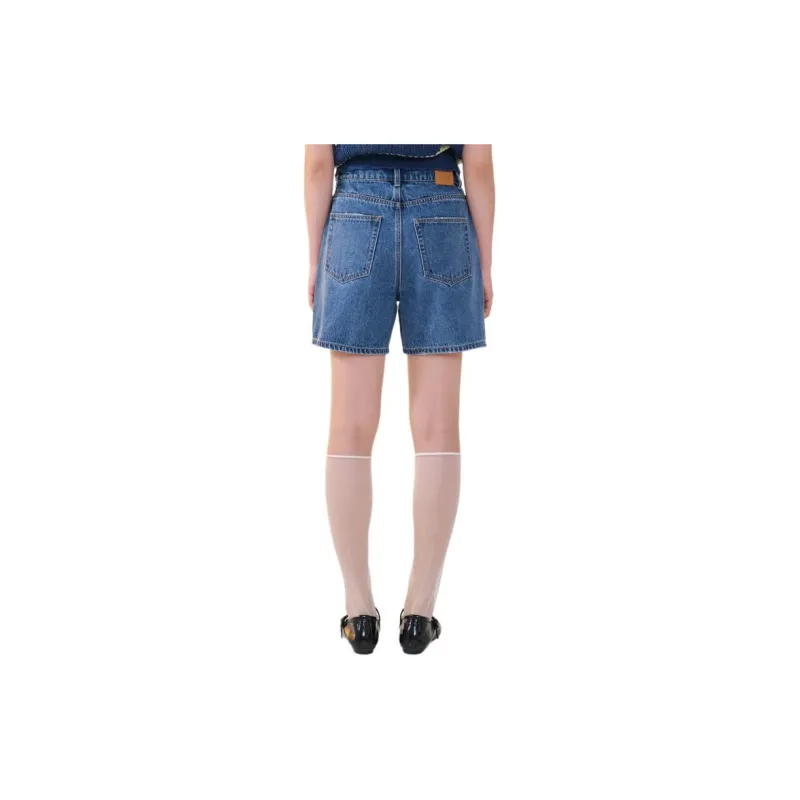 COVERNAT SS24 Denim Shorts Women's Blue-3