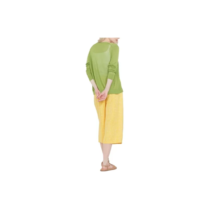 Miffy X UNIQLO Casual Pants Women's Bright Yellow-2