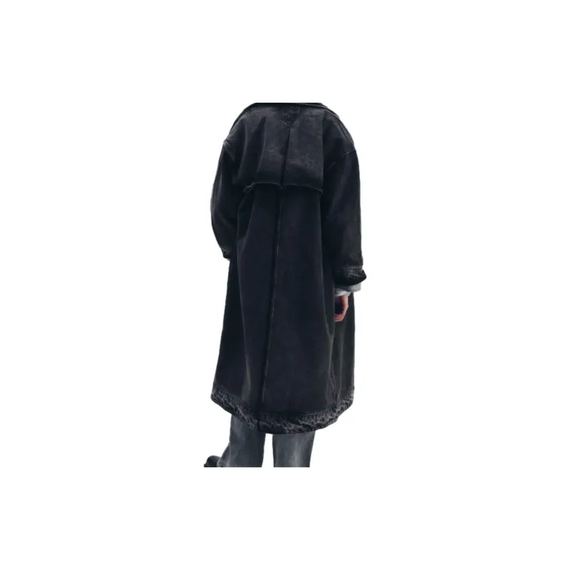 ZARA Trench Coats Women's Black-4