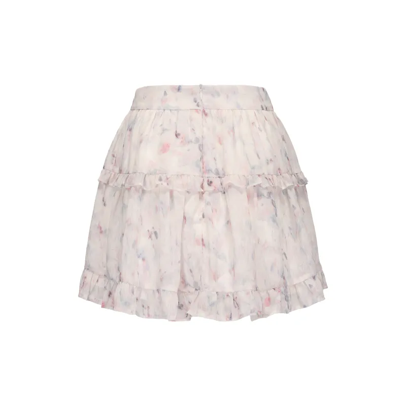 CHIWAWAMEME Casual Short Skirts Women's Pink Purple-1