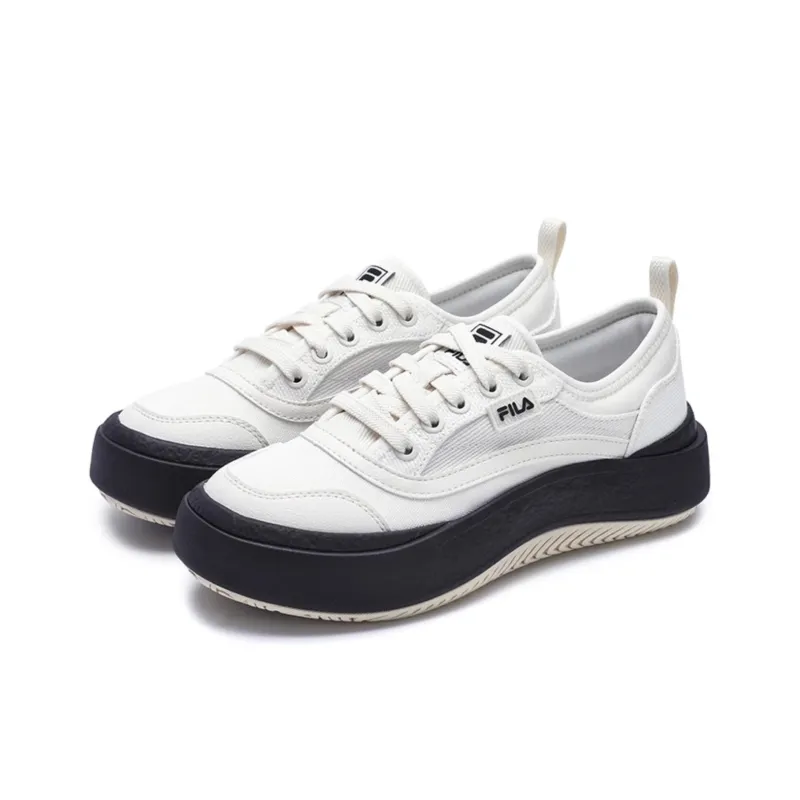 FILA JELLYFISH Shoes Low Top Canvas Shoes Women's Tofu White-1