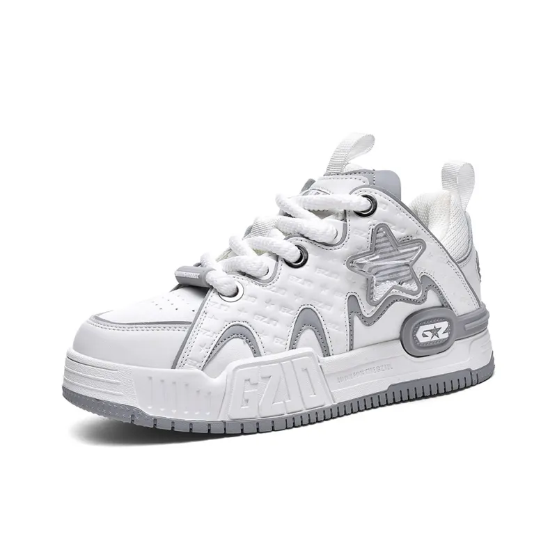 Cuzzi Anti-Slip And Wear-Resistant Height Increasing Low-Top Casual Skateboard Shoes Preppy Refreshing Unisex-1